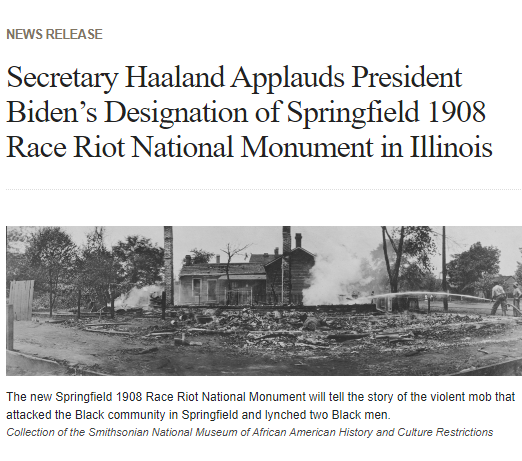 The Springfield 1908 Race Riot National Monument is America’s newest national park site.

Visit nps.gov/SPRA to learn more about the national monument.

Full press release 🔗go.nps.gov/1kntkz