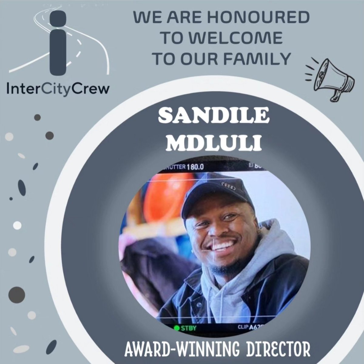 InterCityCrew's tweet image. We’re thrilled to welcome award-winning director Sandile Mdluli @piecenyana to the InterCityCrew family! His talent and vision are a perfect fit, and we’re excited to represent his work. 🎬🙌 #WelcomeToTheFamily #FilmCommunity #DirectorSpotlight #InterCityCrew