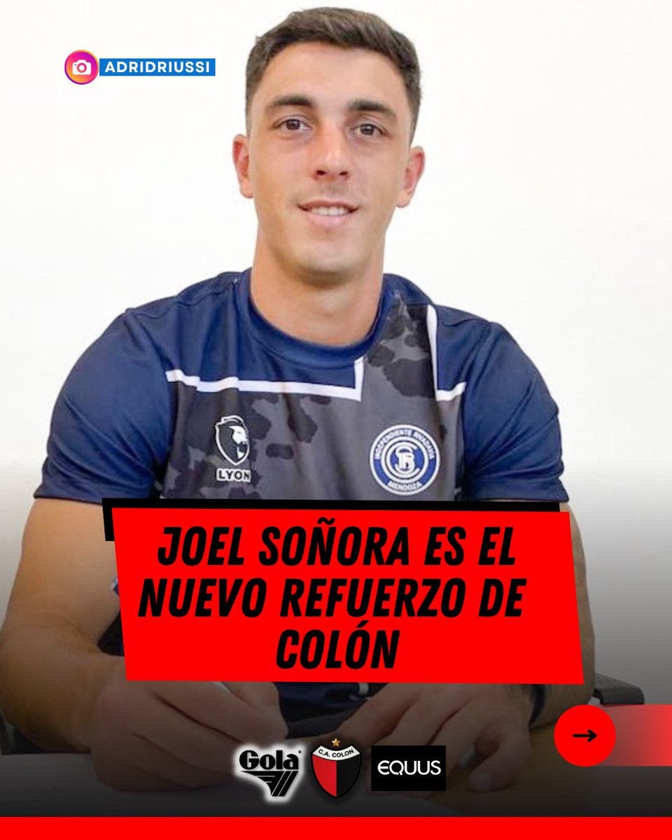 🚨#Colón cerró la incorporación de Joel Soñora. Volante ofensivo libre de #IndependienteRivadavia (M).

🤝 Firmará por 1 año y medio.