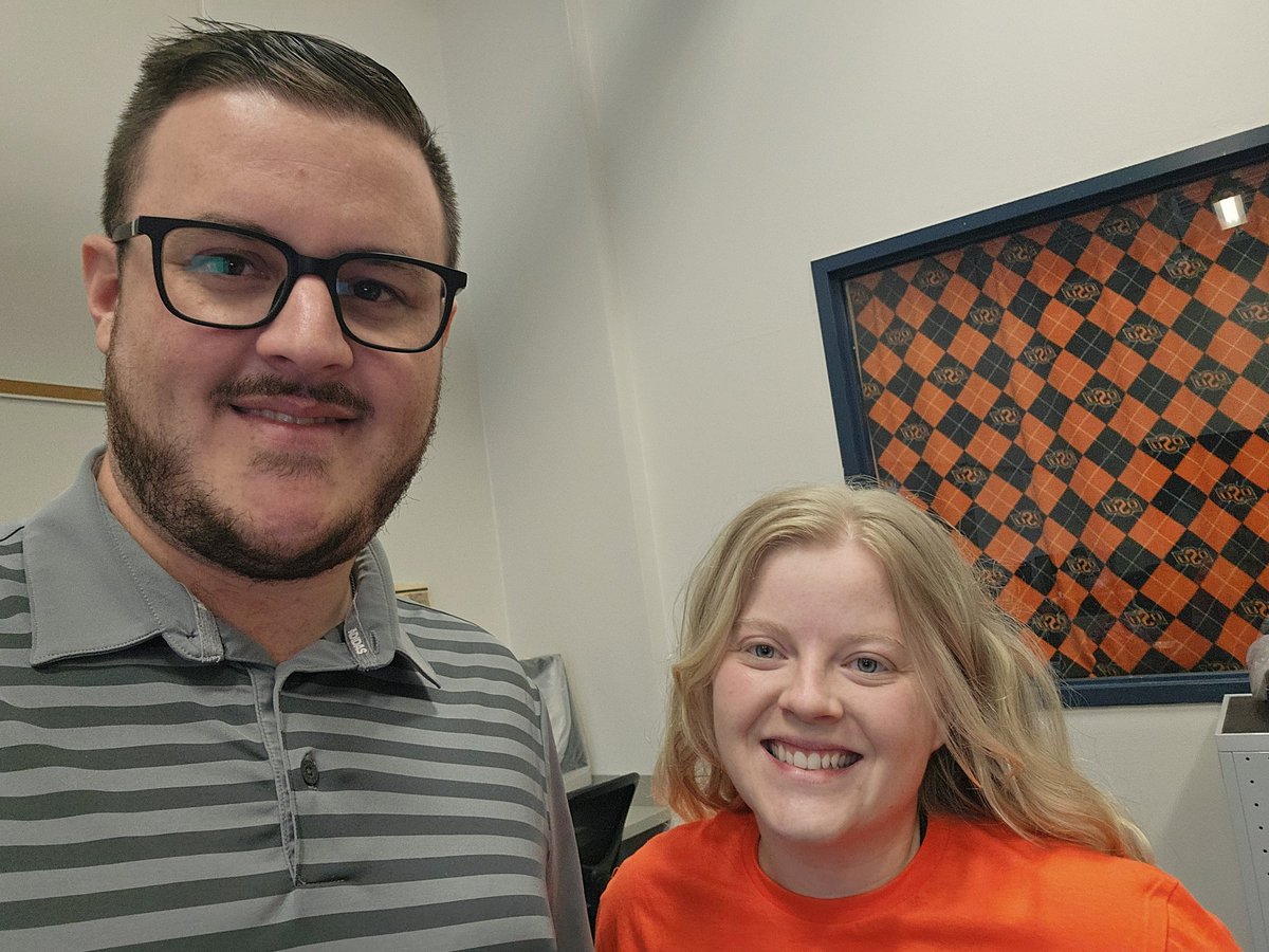 SeanEFrye's tweet photo. Got to catch up with @haileyjphillips, who's in her new teaching gig at Humboldt High School!

We already miss you, but the world is a better place with you mentoring the youth of Southeast Kansas! https://t.co/2WGGUuQWkx