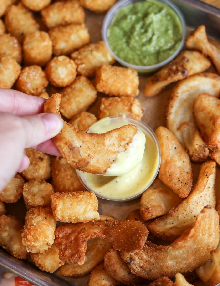 POV: you couldn’t decide between tots and fries so you got both. #relatable