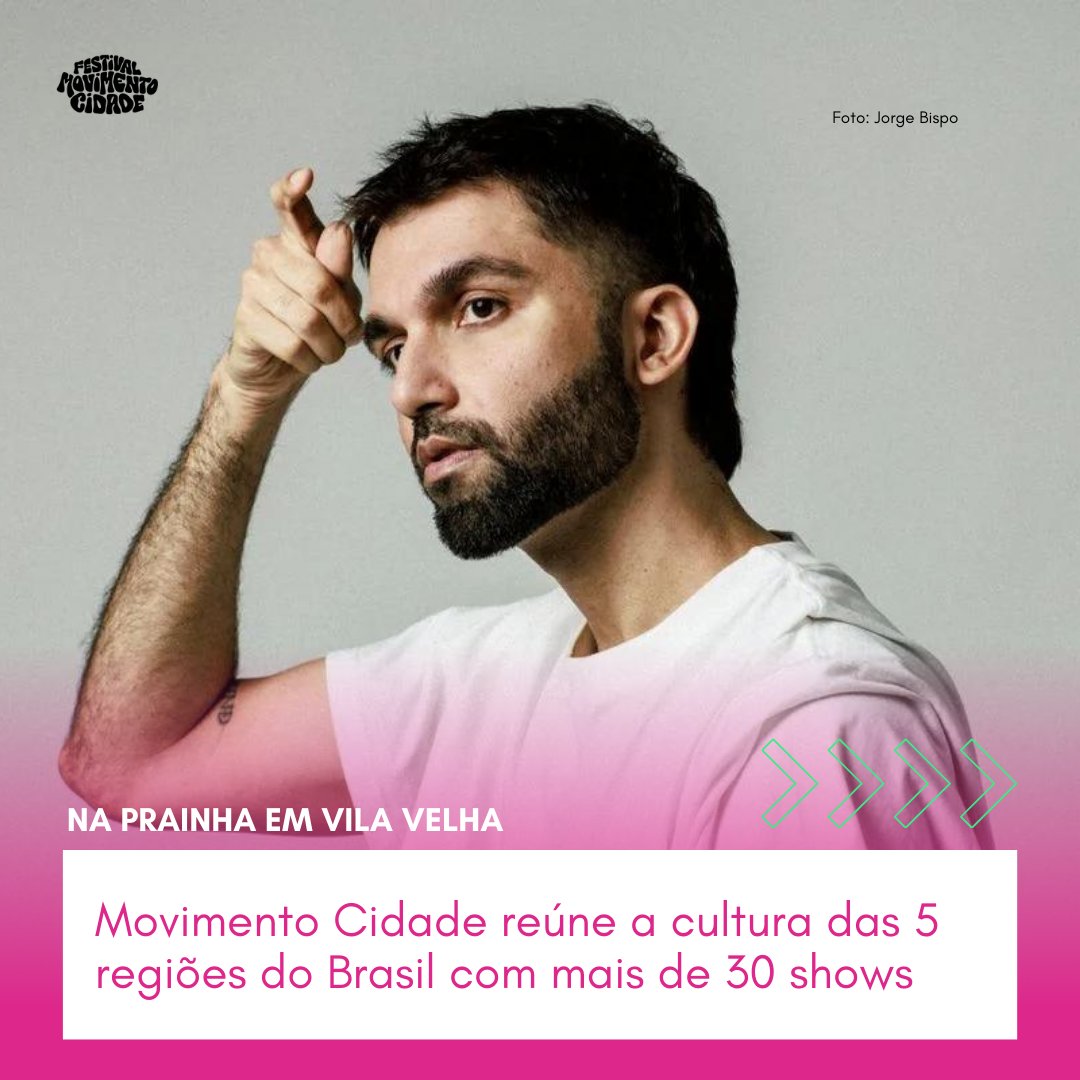 ommces's tweet photo. Movimento Cidade reúne a cultura das 5 regiões do Brasil com mais de 30 shows em Vila Velha
https://t.co/hIhMkMQhlP

#movimentocidade #festivalmc #silva #marinasena #criolo #música #cinema #batalhas #ommces https://t.co/Ye9wa5vg6a