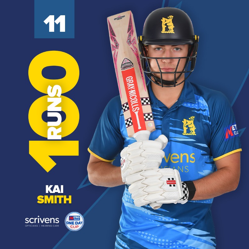 WarwickshireCCC's tweet photo. INCREDIBLE! 🤯

What an innings from the 19-year-old. 🫡

He only needed 89 balls (eleven 4s, three 6s). 

🐻#YouBears | #WARvWOR
