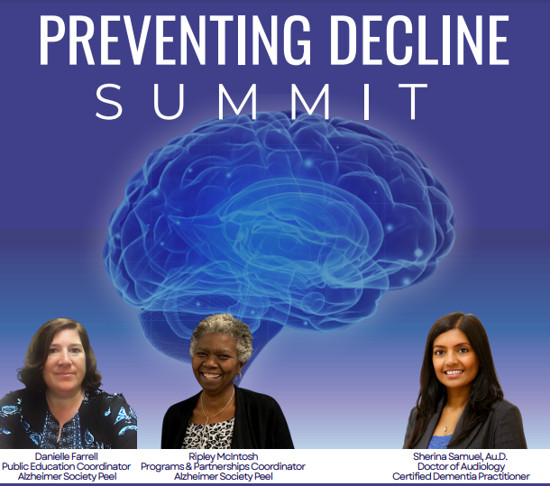 You're invited to the Bovaird Hearing Clinic’s Hearing &amp; Cognition Summit! Hosted by Dr Sherina Samuel Au.D. alongside special guests Ripley McIntosh and Danielle Farrell of ASP. For more info, see this PDF flyer: 
alzheimer.ca/peel/sites/pee…