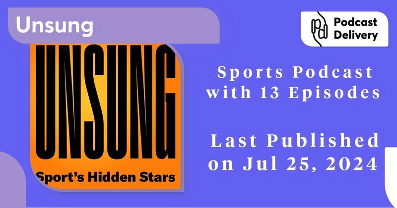 Explore the hidden stars of sports with Alexis James in <a href="/unsung_sport/">Unsung</a>. From F1 mechanics to guide runners, discover the unsung heroes who make the games we love possible. #podcastdelivery