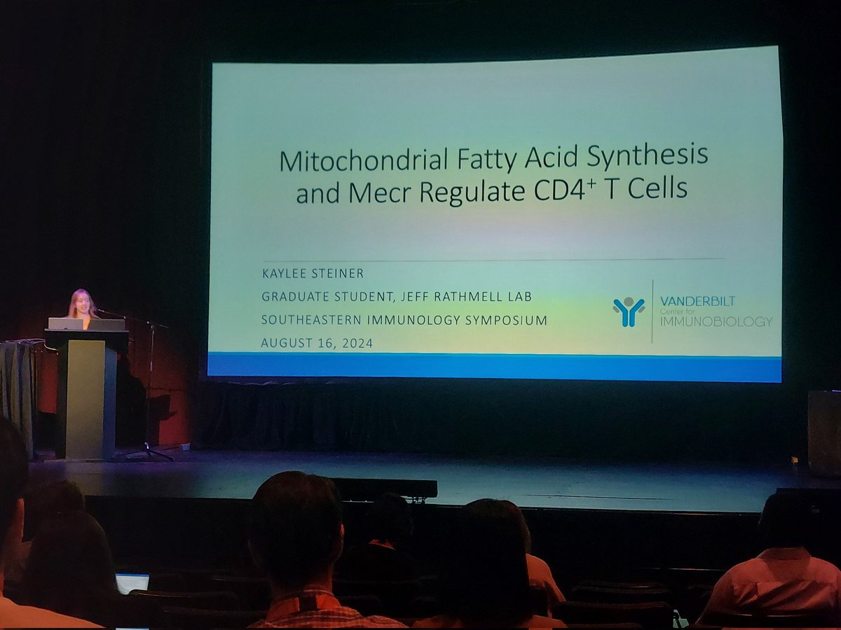 Rachel Bonami (@bonamirachel) on Twitter photo Great job by Kaylee Steiner from the <a href="/JeffRathmell/">Jeff Rathmell</a> lab as the first Vanderbilt presenter at #SIS2024! @VUMC_VCI @VI4Research Great job by Kaylee Steiner from the <a href="/JeffRathmell/">Jeff Rathmell</a> lab as the first Vanderbilt presenter at #SIS2024! @VUMC_VCI @VI4Research
