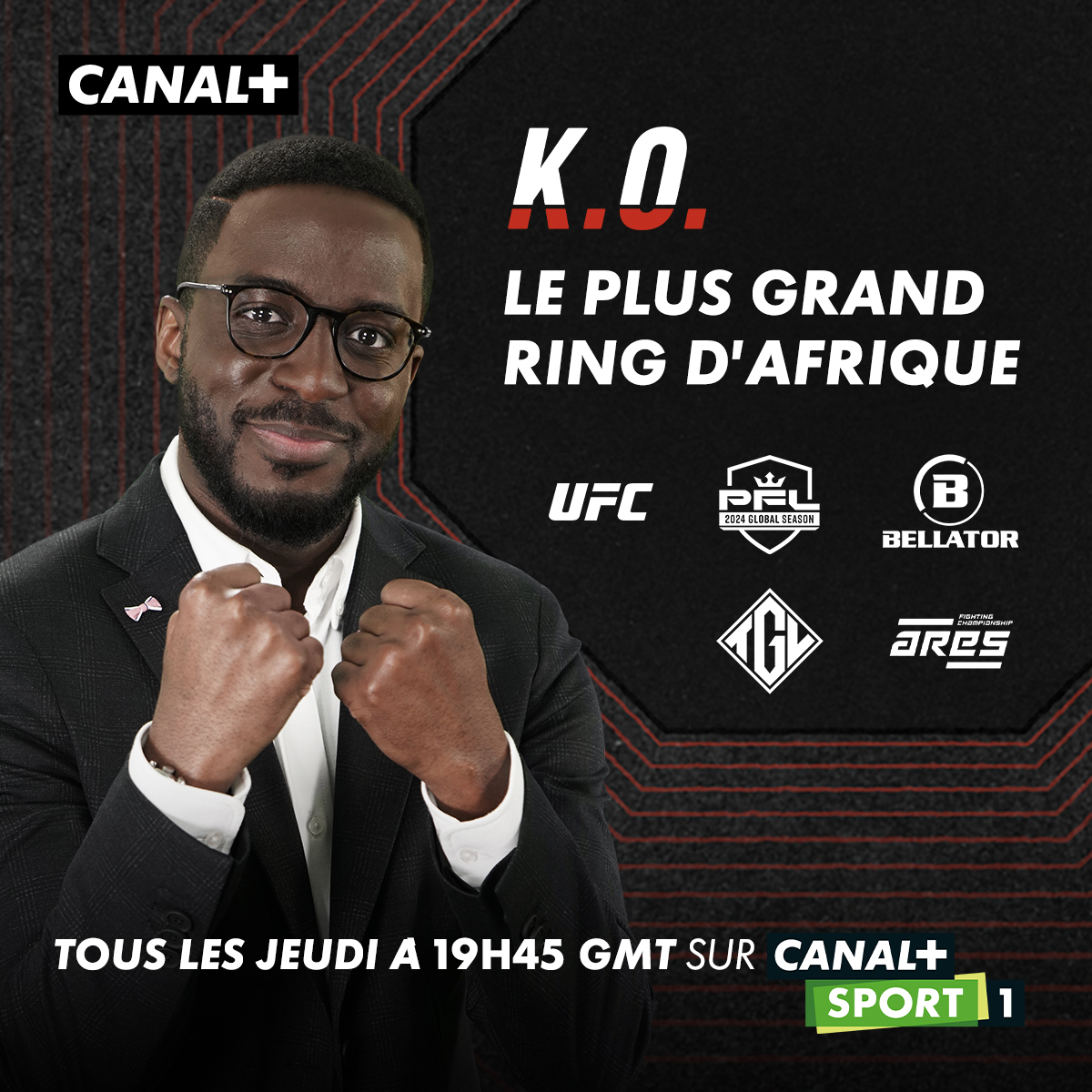 cplussportafr's tweet photo. En plus de l'UFC, de l'ARES et du Leithwei (kick-boxing), la PFL et le Bellator vont tout casser cette saison sur les chaînes CANAL+ SPORT 🥊

Et pour décrypter l'univers du fight, retrouvez votre émission #KO tous les jeudis à 19H45 GMT, à partir du 22 août sur CANAL+ SPORT 1 📺 https://t.co/p50YklOKuV