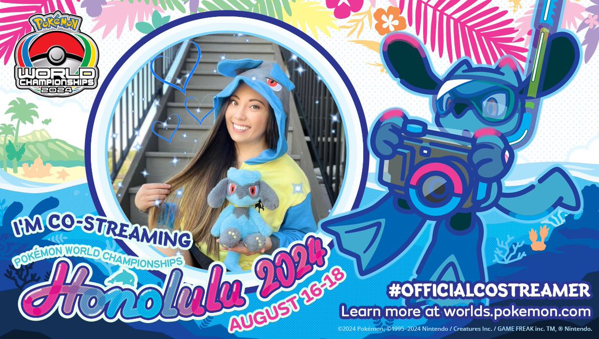 auralaur67's tweet photo. Good luck to all of my friends competing in #PokemonWorlds2024 !!! I canβt wait to watch all the action LIVE this entire weekend >:3
Stream starts at 12:00 PM MDT! πΊπ
Donβt miss it! https://t.co/zCTzWIcDj7
