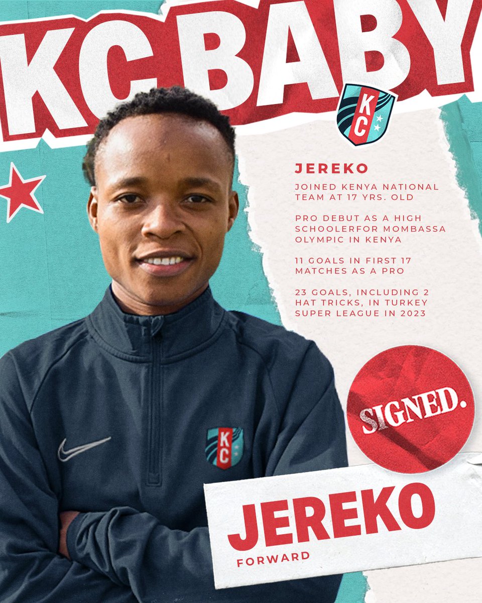 SIGNING | Kenyan forward Mwanalima Adam Jereko joins Malawi's Temwa TC6 Chawinga at Kansas City Current from Turkey's Hakkarigücü Sport. 

📝 KC Current are second in the NWSL on 35pts, 3 behind Barbra leaders Orlando Pride.

🆙 Afrique in the NWSL 👇
