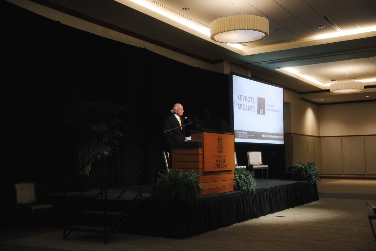 Today, I spoke at the South Carolina Advanced Nuclear Energy Forum. Through PowerSC, SC Nexus, and other initiatives, we are positioning South Carolina as a national leader in advanced energy, helping to create affordable energy and keep the lights on across South Carolina.