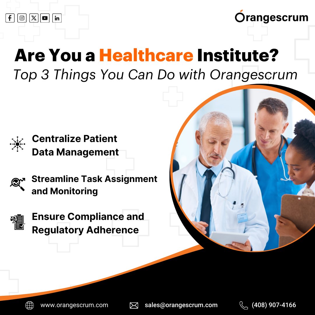 TheOrangescrum's tweet image. Discover how Orangescrum revolutionizes healthcare project management! From centralizing patient data to optimizing resource allocation, see how our platform can elevate your healthcare projects.
.
#HealthcareManagement #Orangescrum #projectmanagementtool #managementtool