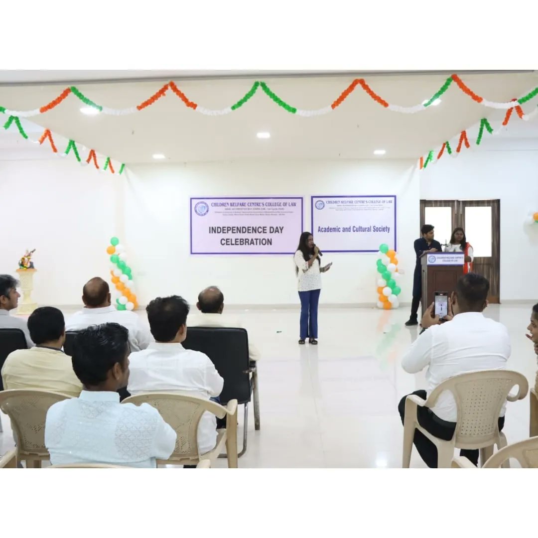 cwc_law's tweet photo. Children's Welfare Centre's College of Law &amp; its Academic and cultural society celebrated A Day of Patriotism and Pride 🇮🇳

The Independence Day Program Instilled the Spirit of Justice and Freedom in Young Hearts💫✨ https://t.co/dRj555AHpF