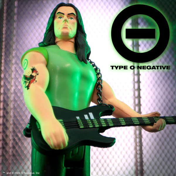 super7store's tweet photo. This Type O Negative ReAction Figure of frontman Peter Steele is inspired by the cover art from the band’s 6th studio album Life is Killing Me album, and comes with a bass guitar accessory, detailed with a real chain guitar strap. Available now at https://t.co/4d9kFA3bDt! #Super7 https://t.co/rIFniSUkRG