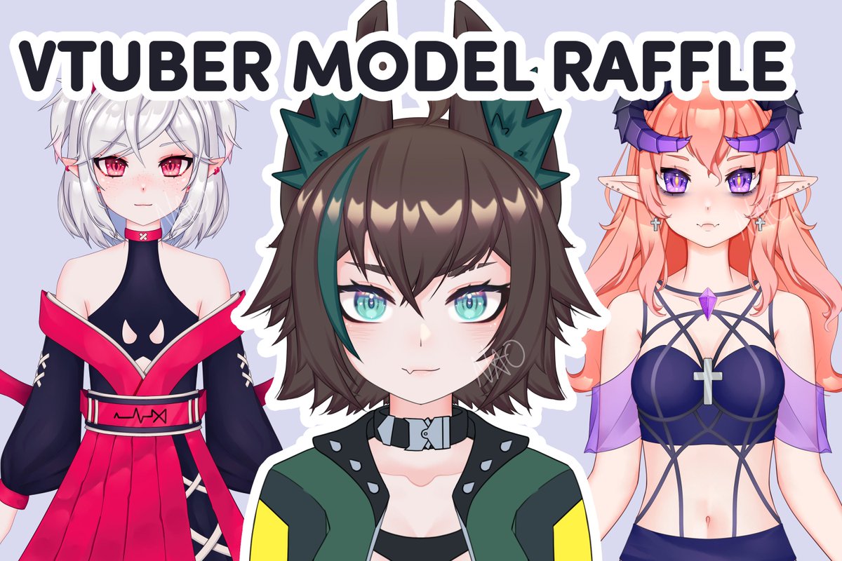 naoctus's tweet photo. 🖤FULLBODY VTUBER MODEL GIVEAWAY🖤 
I want more vtuber children so I'm doing a fullbody model raffle!

Rules - Like, follow and RT
Comment or DM your PNG or idea!

You don't need a design, I can design it with you!

1 winner is gonna be picked August 20th!
#vtuber #artraffle https://t.co/rvo3d8dQtL