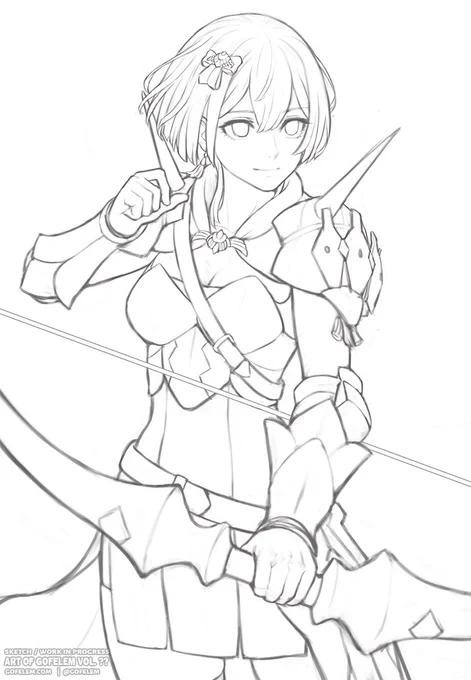 Brave Bernadetta sketch 🤗

#FireEmblem #FEHeroes #ファイアーエムブレム #ベルナデッタ 