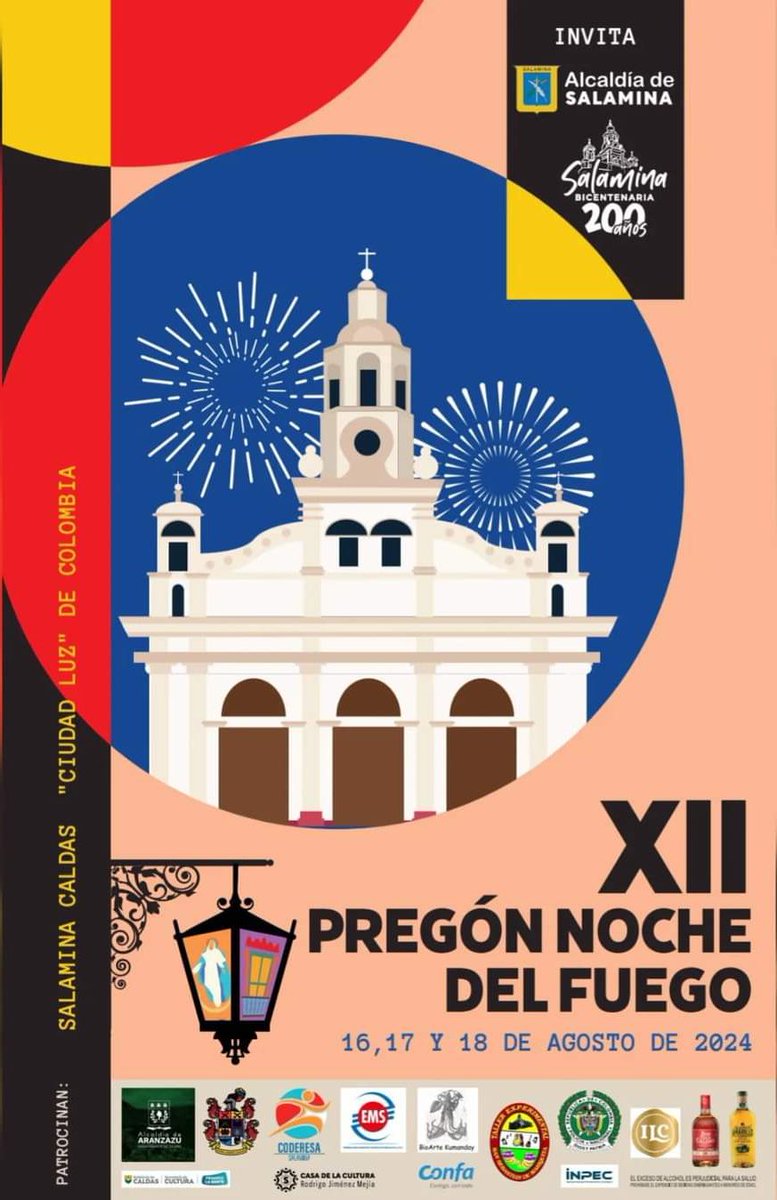 #Salamina “La Ciudad Luz de Colombia” los espera este fin de semana en el XII Pregón del Fuego.