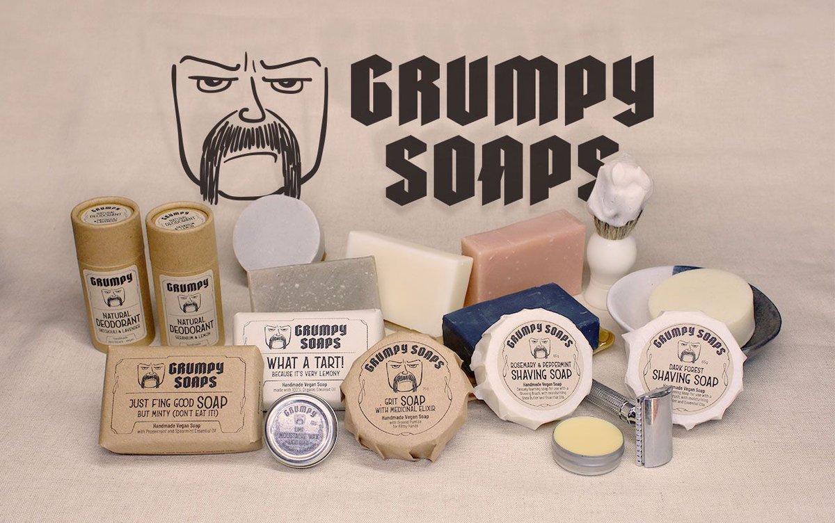 EyetoothDesign's tweet image. Branding, logo, illustrations, and eco-friendly packaging for Grumpy Soaps, create a bold, fun identity for their ethically handmade products. 💭✨☁ 
Find out more: buff.ly/3X4JLoY 
#packagingdesign #ecodesign #ethicalbranding