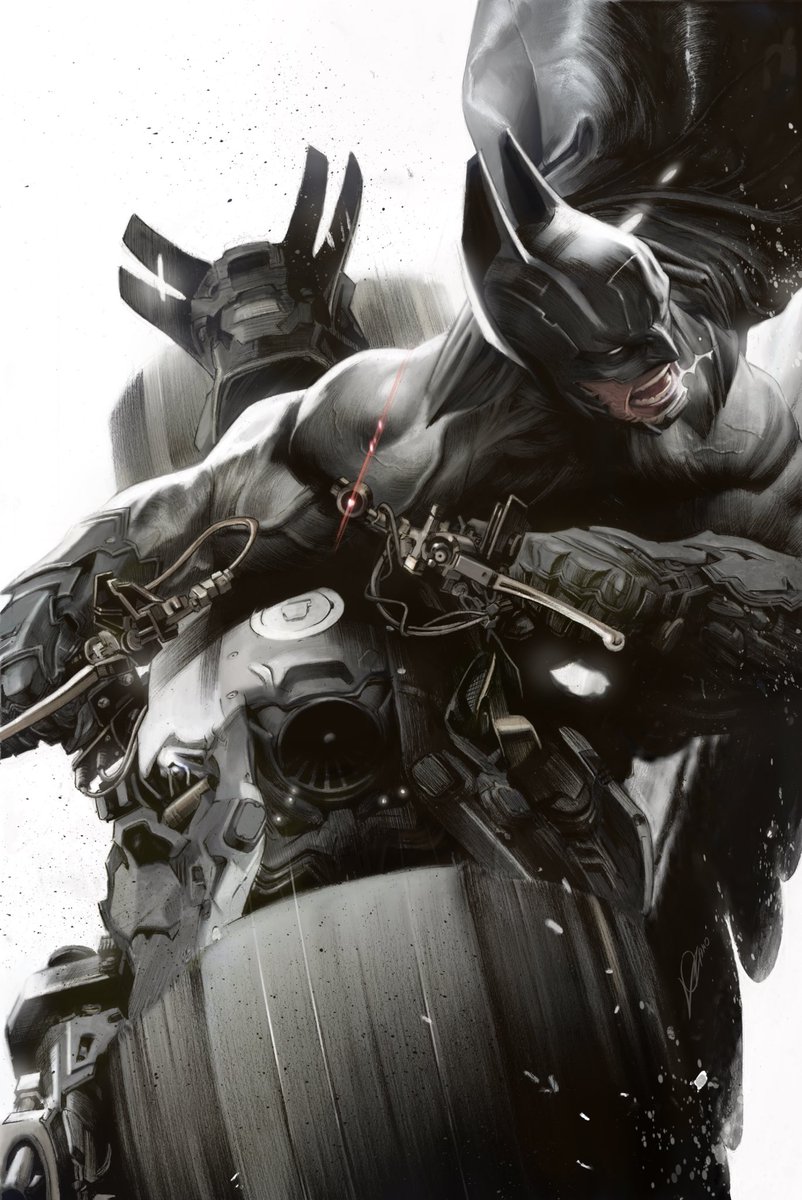 Lozifer's tweet image. BATMAN #156 (variant cover)!
...Road rage Batman! As an artist, I find Batman very difficult - there's hardly anything that hasn't already been shown with the character (better people than me have done it before me).
#Batman #156 #TheDarkKnight #BatPod #DCcomics #AlexanderLozano