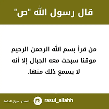 #زاد_الممهدون
الدر المنثور ج 1 ص 26
روي عن مولانا رسول الله صلى الله عليه وآله وسلم أنه قال:
من قرأ
بسم الله الرحمن الرحيم
موقنا
سبحت معه
الجبال
إلا أنه
لا يسمع ذلك
منها