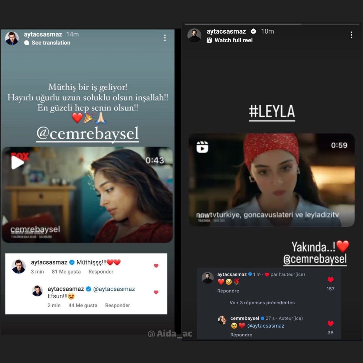 2022🥺                                  2024❤
(Çok güzel büyüdük 🤌)

#AyCem #CemreBaysel #AytaçŞaşmaz #Leyla