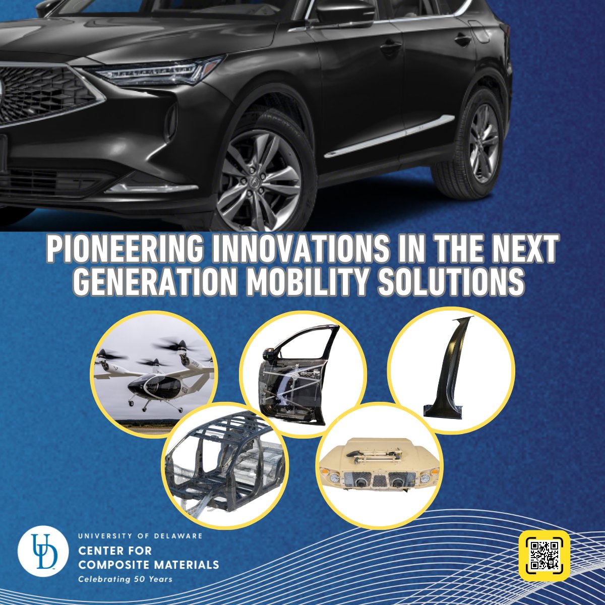 Pioneering the Future of Mobility! 

At the <a href="/UDCCM/">CCM</a> , we're driving innovation in next-generation mobility solutions. From advanced automotive structures to cutting-edge aerospace components, our research is shaping the future of transportation. #MobilityInnovation #UCCM