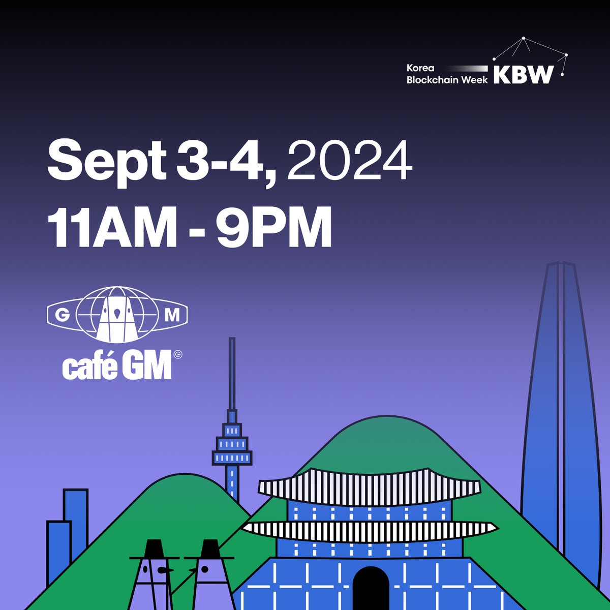 🇰🇷<a href="/CafeGM_/">CafeGM</a> is coming to Korea Blockchain Week 2024 (<a href="/kbwofficial/">#KBW</a>), hosted by the Creditcoin team and our wonderful partners!

👉Sept 3, Cafe GM by Creditcoin x <a href="/GSR_io/">GSR</a> x <a href="/Forbes/">Forbes</a>: lu.ma/ep4xc71z

👉Sept 4, Cafe GM by Creditcoin x <a href="/wintermute_t/">Wintermute</a> x Forbes: