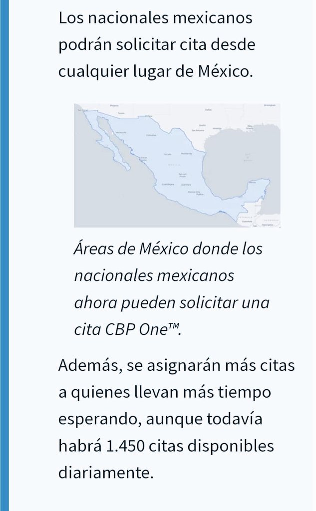 Dra_LorenaMena's tweet photo. ATENCIÓN ℹ Ya es oficial. A partir del 23 de agosto, los #migrantes no mexicanos que buscan entrar con parole a EE.UU vía #CBPOne, podrán hacer sus citas también desde Chiapas y Tabasco, en el sur de México. Los mexicanos podrán hacerlo desde cualquier parte del país.  👀👇 https://t.co/an9dODnlIQ