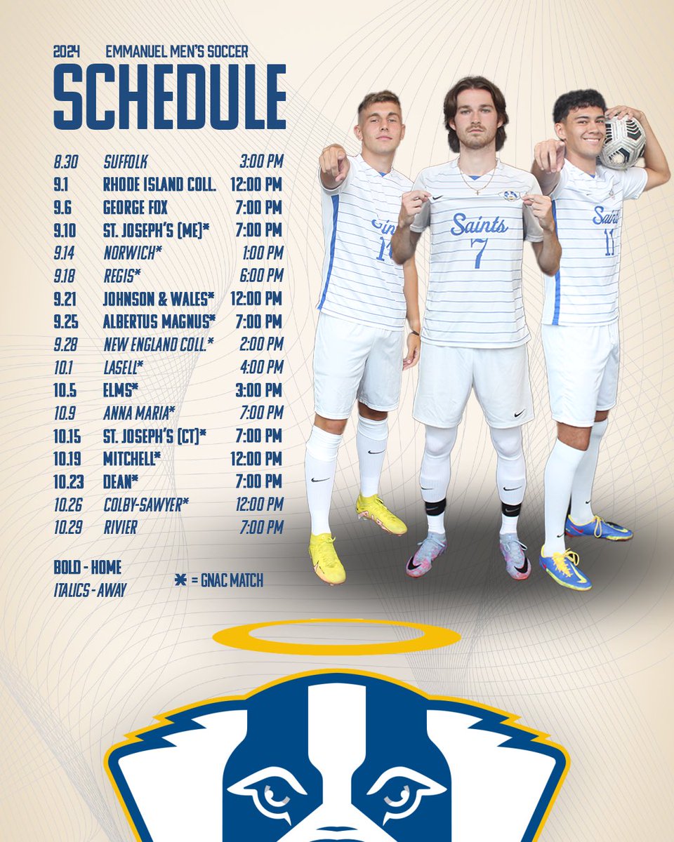 ECSaints's tweet photo. A new era of Saints Men’s Soccer begins under new Head Coach John Shimer on Friday, August 30th at Suffolk! 

#GoECSaints https://t.co/d26ip2cdgY