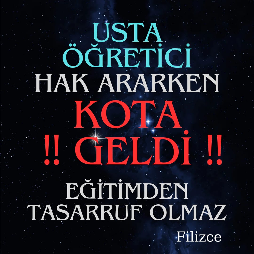 Usta öğretici ye kota uygulamak unutulmaya yüz tutmuş mesleklerin yok olmasi demektir
<a href="/RTErdogan/">Recep Tayyip Erdoğan</a>
<a href="/Yusuf__Tekin/">Yusuf Tekin</a>
<a href="/isikhanvedat/">Prof. Dr. Vedat Işıkhan</a>
#UstaÖğreticiyeKOTAzulmü