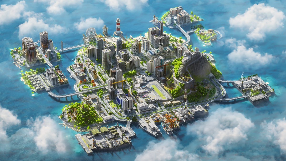 ted_heli's tweet photo. π Our map in its full scale glory.
#minecraftisland #minecraftcitybuild
#minecraftrender https://t.co/4sxyMg3Qeo