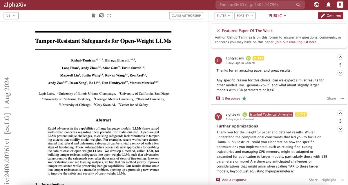 alphaXiv tweet media