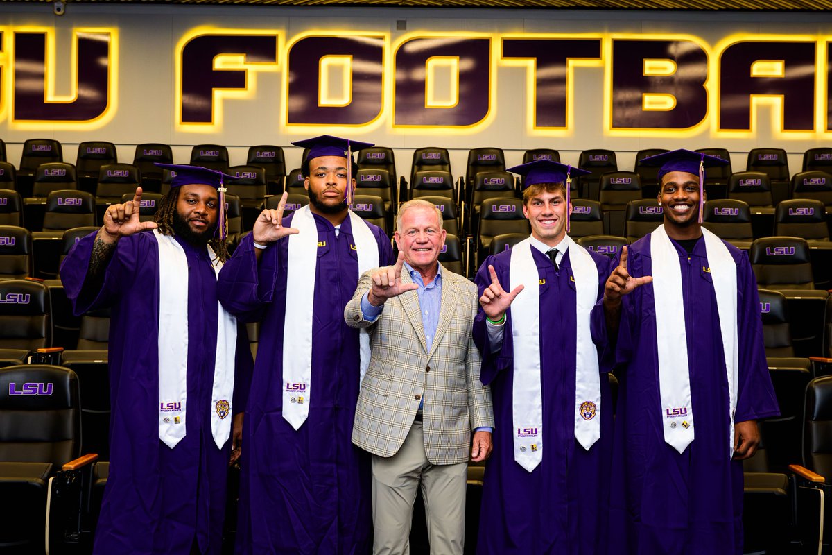 Proud of Jacobian, Miles, Slade and Bradyn on earning their LSU degrees!