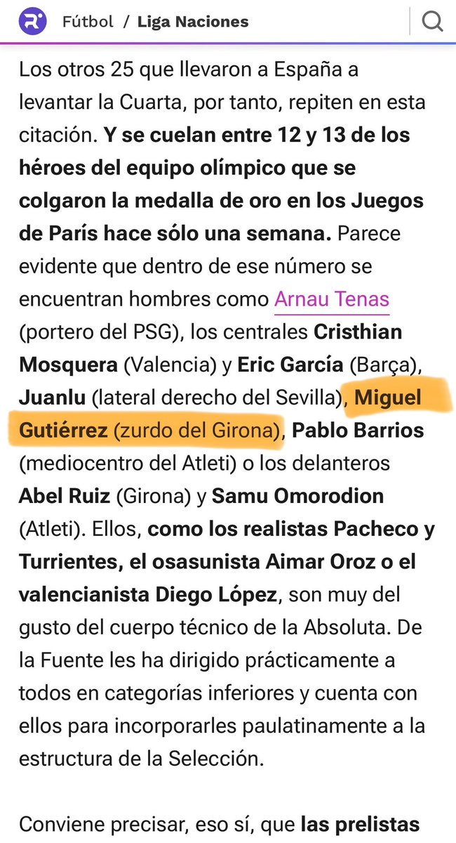 📈 Ayer compartía un análisis micro de Miguel Gutiérrez.

linkedin.com/posts/manuelma…

Hoy <a href="/relevo/">Relevo</a> publica esto (foto). <a href="/relevo/">Relevo</a> , no estáis solos, a mi también me tiene este chico perdido y no sé dónde ubicarlo en el juego 🤪🤙🏾🔝

#LaLiga #futbol #Tactica