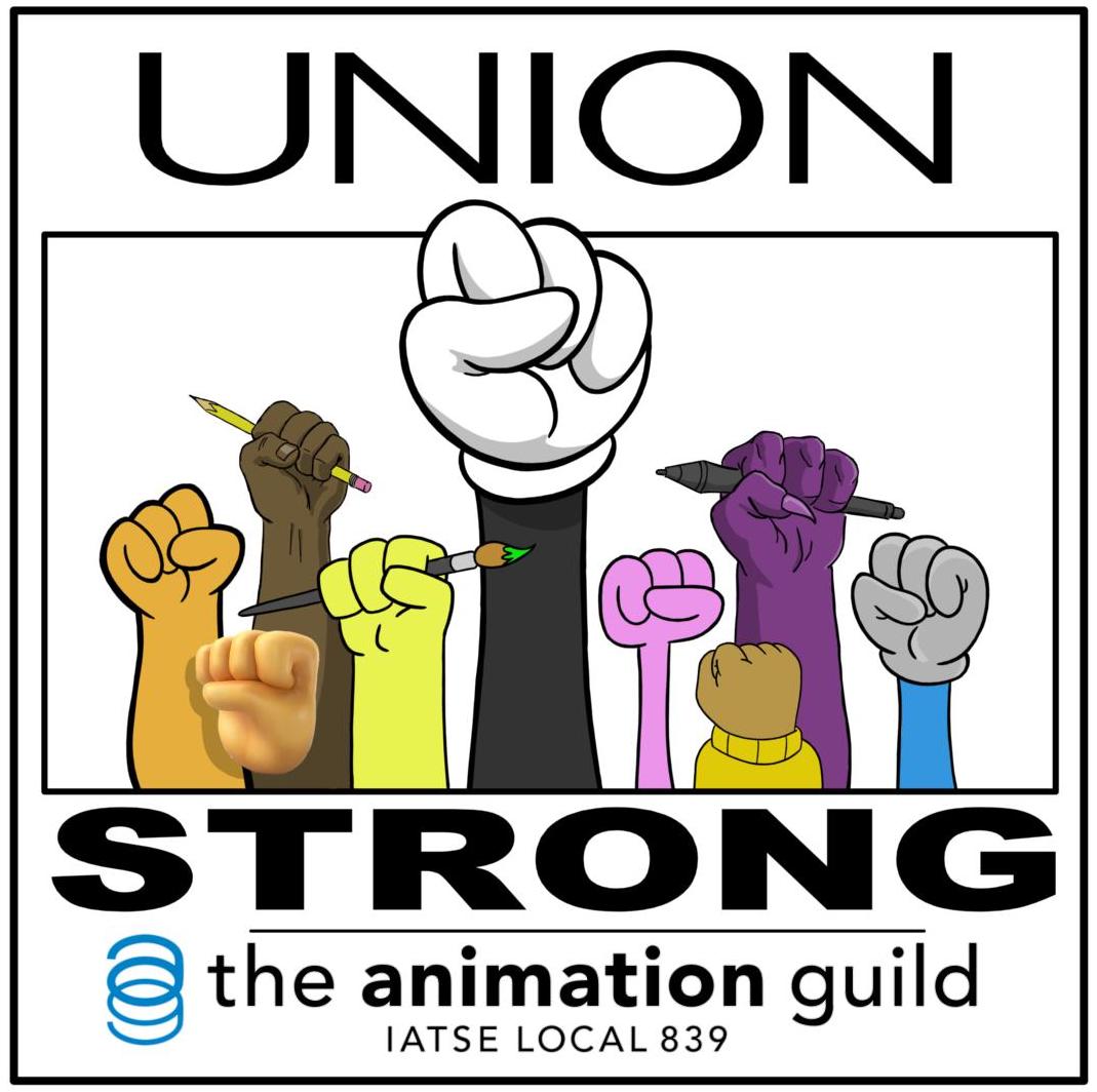 Together we are #unionstrong! Show your solidarity. Post on social media, get informed, talk to a co-worker, and get ready for contract negotiations. #StandWithAnimation