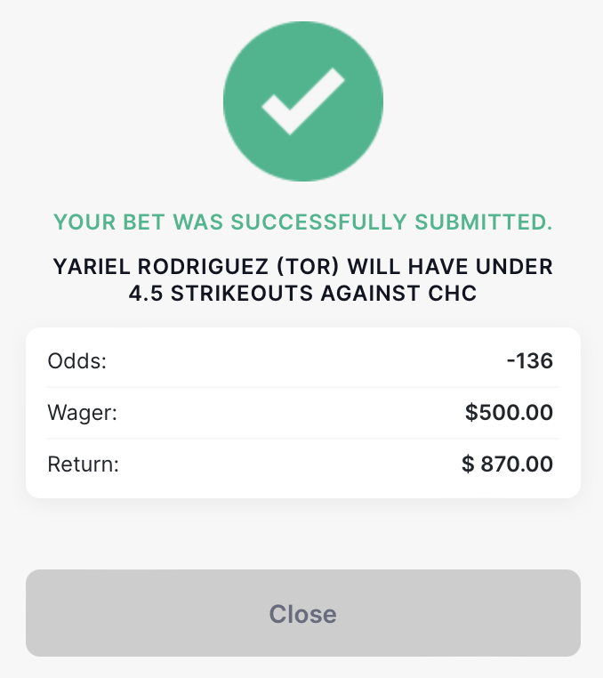 FreePicksGuru's tweet photo. Just locked in $500 on Yariel Rodríguez Under 4.5 Strikeouts at -136 odds! 💵

Let’s start the day with a win—who’s with me? 💰🔥

#MLBpicks #PlayerProps https://t.co/xDagOYcCQy