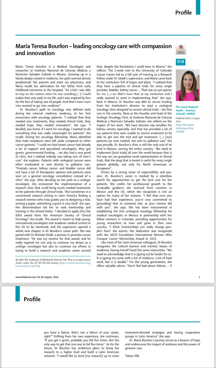 Maite Bourlon (@bourlonmaite) on Twitter photo Thanks <a href="/TheLancet/">The Lancet</a> for highlighting the work of oncology researchers in LATAM 👩🏻⚕️🇲🇽🦀
Thanks for the support <a href="/ConquerCancerFd/">Conquer Cancer, the ASCO Foundation</a> <a href="/ASCO/">ASCO</a> <a href="/jrgralow/">Julie Gralow</a>
<a href="/INCMNSZ_DirInv/">Dirección de Investigación INCMNSZ</a> <a href="/INCMNSZ_Ensena/">Dirección de Enseñanza del INCMNSZ</a> <a href="/incmnszmx/">INCMNSZ</a> <a href="/INCMNSZ_Uronco/">INCMNSZ_Uronco</a> <a href="/aminnsz/">AMINNSZ</a> Thanks <a href="/TheLancet/">The Lancet</a> for highlighting the work of oncology researchers in LATAM 👩🏻⚕️🇲🇽🦀
Thanks for the support <a href="/ConquerCancerFd/">Conquer Cancer, the ASCO Foundation</a> <a href="/ASCO/">ASCO</a> <a href="/jrgralow/">Julie Gralow</a>
<a href="/INCMNSZ_DirInv/">Dirección de Investigación INCMNSZ</a> <a href="/INCMNSZ_Ensena/">Dirección de Enseñanza del INCMNSZ</a> <a href="/incmnszmx/">INCMNSZ</a> <a href="/INCMNSZ_Uronco/">INCMNSZ_Uronco</a> <a href="/aminnsz/">AMINNSZ</a>
