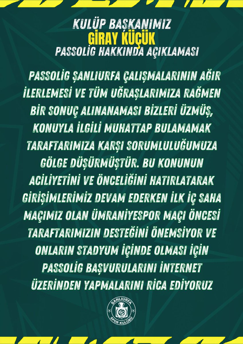 Sanliurfaspor's tweet photo. Basına ve Kamuoyuna   

https://t.co/IrnTyCoK6w https://t.co/sHPHms3YLs