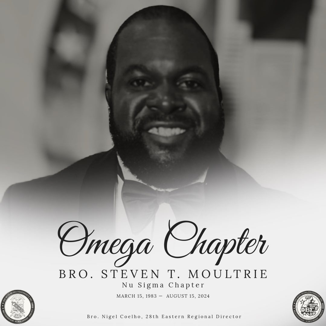 PBSEast's tweet photo. Remembering Bro. Steven T. Moultrie
Nu Sigma Chapter https://t.co/bHRJu8HL0W