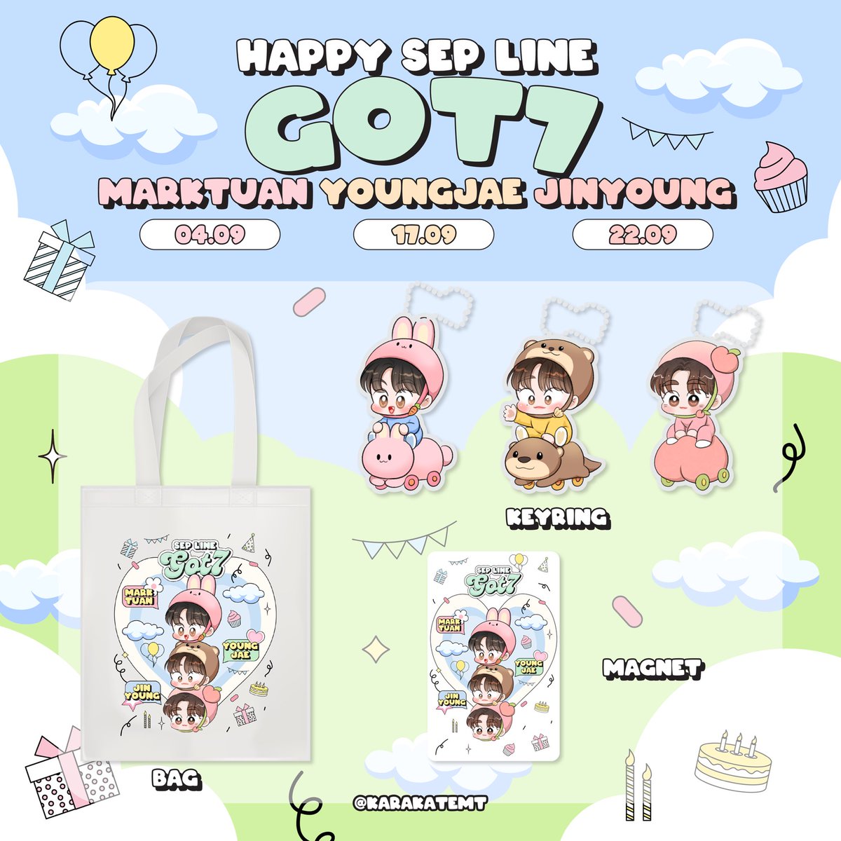 karakatemt's tweet photo. 🐰 มานะ แต่มาดึก กันยาไลน์ ติดตามกันไ้ด้เลยจ้า
🐰 น่ารักมากไหม แต่นี่คิดว่าน่ารักมาก
#Marktuan #Jinyoung #Youngjae
#septemberline
#แฮปปี้แลนด์MARK
#karakatemtรีวิว https://t.co/IV2bUU6ChB