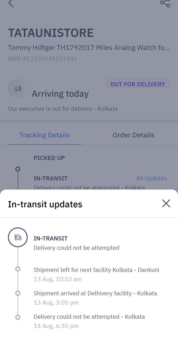 DevapriyaSinha's tweet photo. And how do you justify that both the days it was out for delivery and then it never turned up? Any logic/reasoning behind this? @TataCLiQ @TataCLiQCare @RNTata2000 https://t.co/zUkk9nCbkP