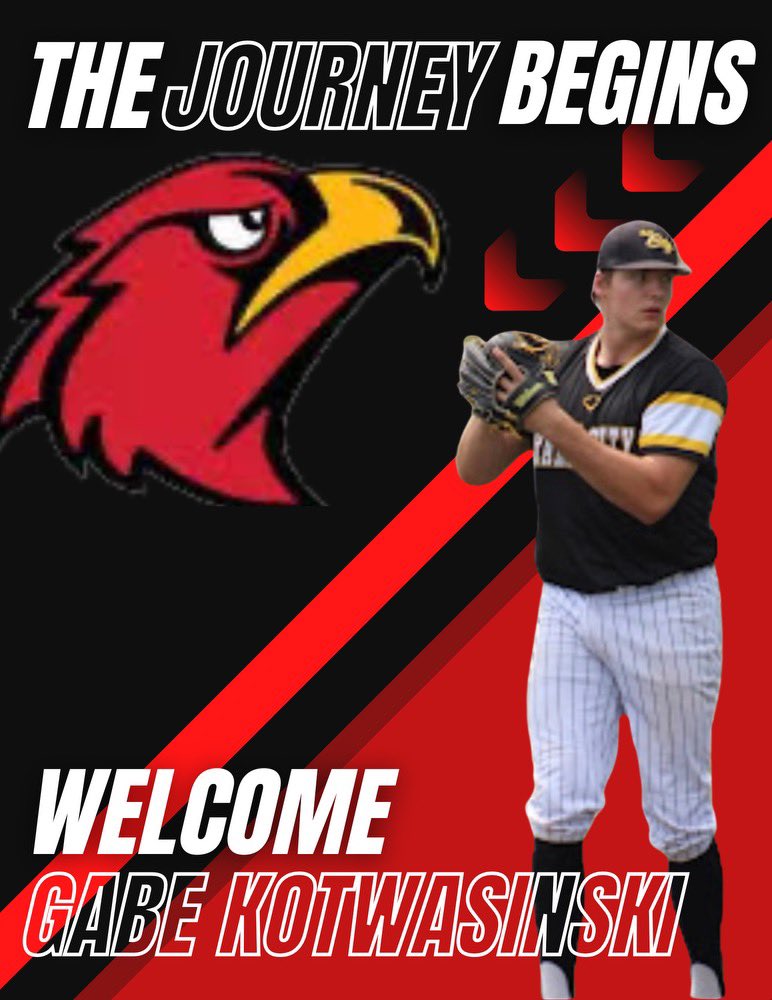 Scarlet Hawks get up!!!!  Time to welcome our newest pitcher from Fenwick!  Let’s Go Gabe!

#TalonsOut