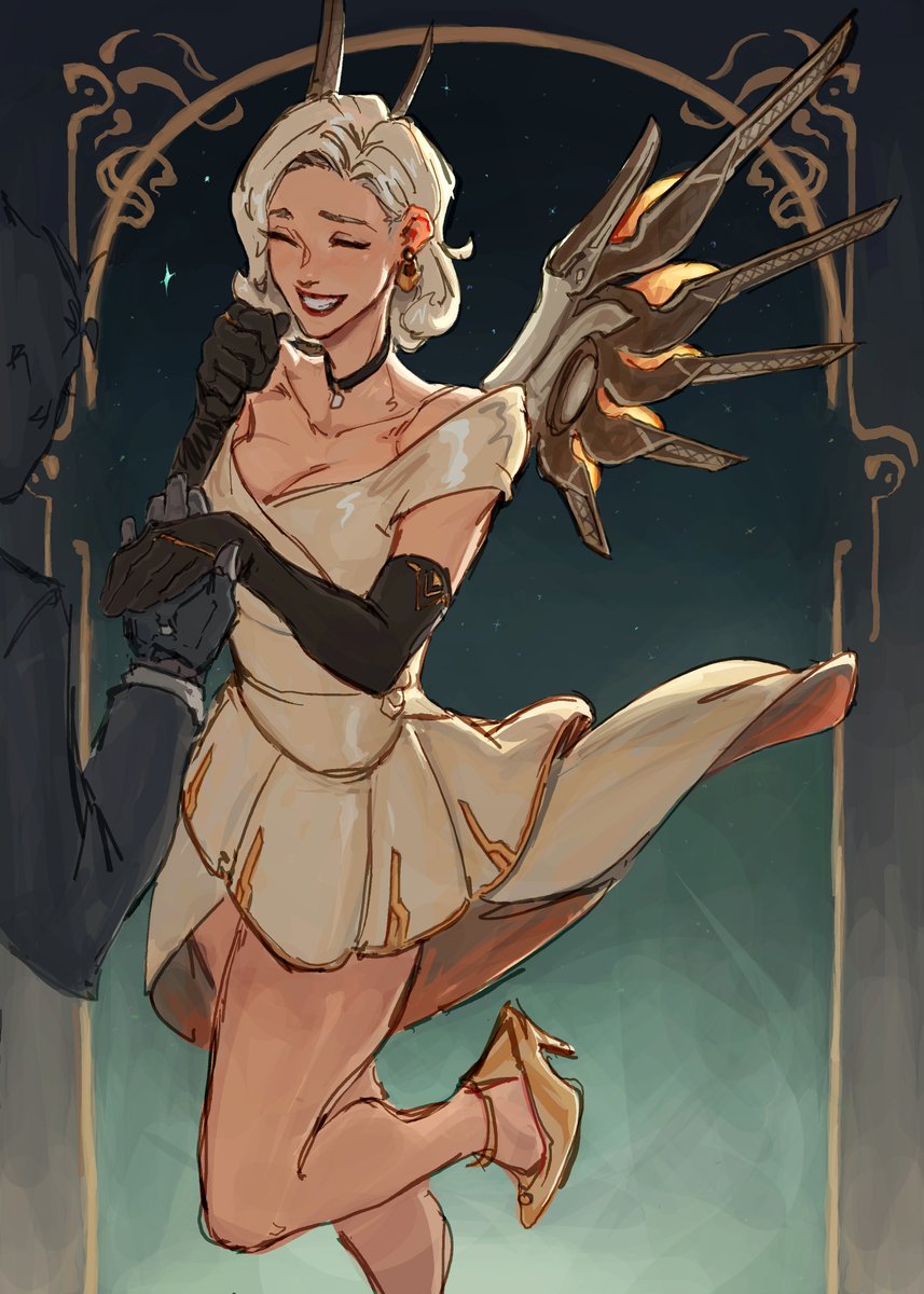 Wow, so many cool skins coming out next season.. Had to draw the Mercy one!