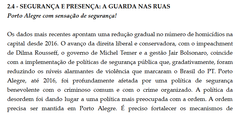 tmedina's tweet photo. Primeiro dia de campanha e já me deparo com isso, lendo o plano de @felipecamozzato.
Ele atribui uma melhor na segurança ao avanço da direita “liberal e conservadora” no país a partir de 2016. 

Em seu plano de 37 páginas não tem nenhuma menção ao ex-governador Sartori https://t.co/4Lzw1KLV5q