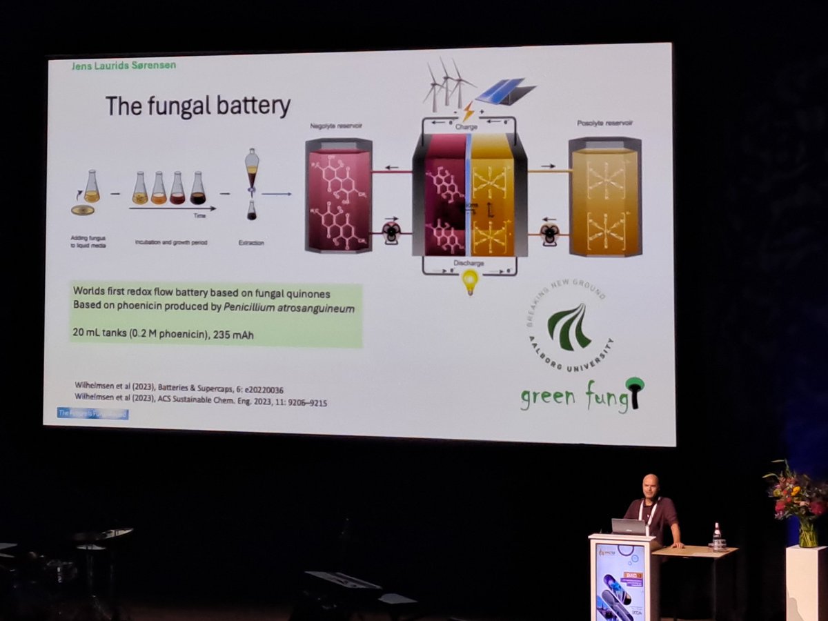 Renewables enthusiasts, check out this fungal battery concept 🍄 ➡️ 🔋 that won The Future is Fungi award at #IMC12.
#FungalFriday