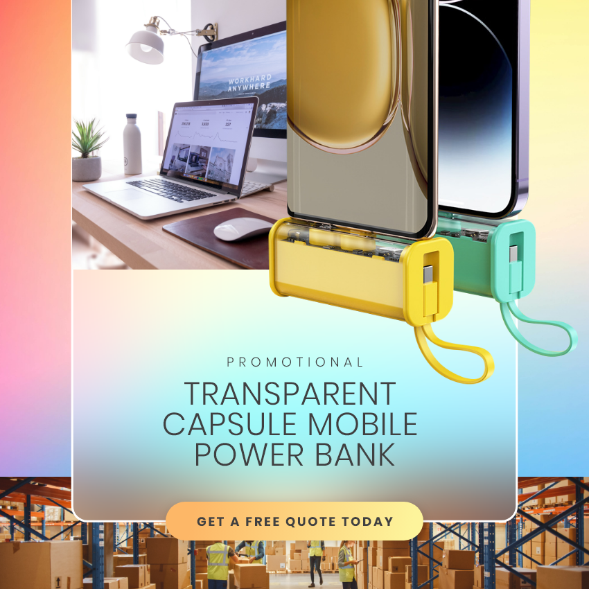 imprinteryllc's tweet image. Color your charge! Personalize our transparent power banks with your signature hue. 🎨🔌 #CustomizeIt