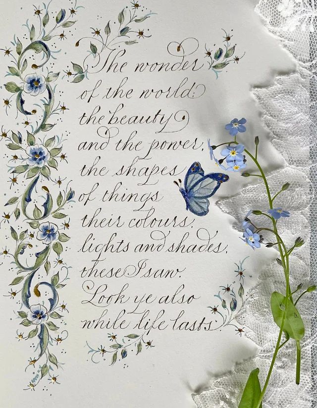 Only two places left on this delicious six week study programme where you will learn all about how to craft pages using the Italian Hand. Over the six-weeks we will look to dramatically lighten your touch with the pointed pen
buff.ly/4fKJtuL 
#italianhand