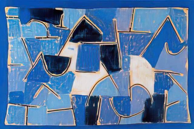 lepietonpoete's tweet photo. Paul Klee, Nuit bleue, 1930. https://t.co/xKeDrl3UGJ