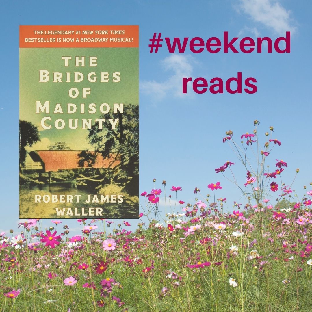 arcadiapl's tweet photo. "The Bridges of Madison County" follows the brief affair between Francesca, an Italian war bride living in Iowa, and Robert, a National Geographic photographer. Their intense connection profoundly impacts the rest of their lives.
#arcadiapubliclibrary
#weekendreads
#weknowbooks https://t.co/E4u73pQNsX