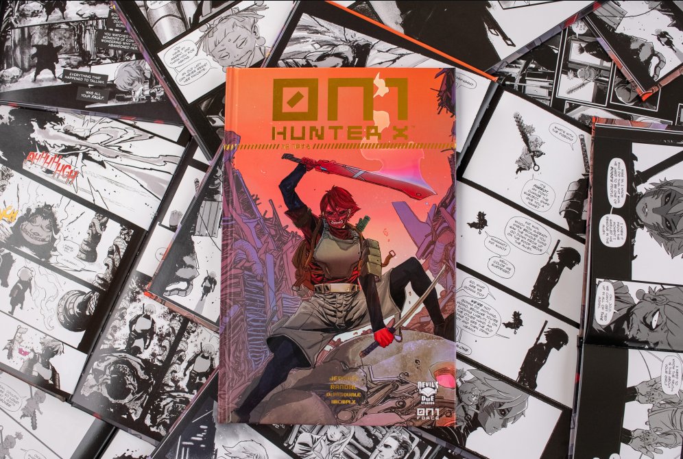 Big shoutout to <a href="/0n1Force/">ONI FORCE</a> for letting us giveaway 3 of these amazing Limited Edition Hunter X Comic books 

I'm a huge fan of this team and project - would definitely suggest checking them out! 

You can enter our GA in our discord