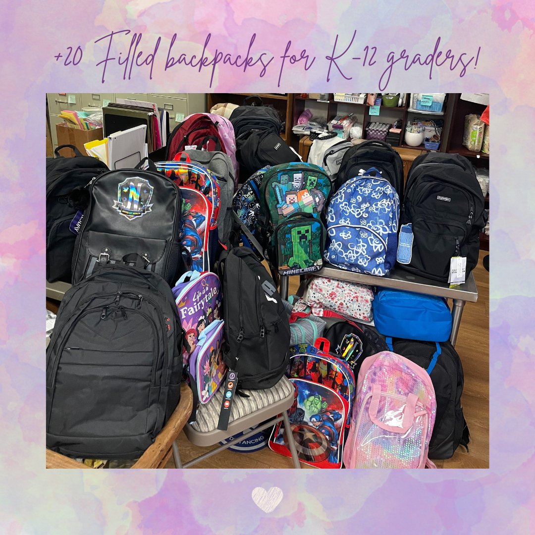 Thank you to the Infant Jesus Syro-Malabar Catholic Church for the fully-filled backpacks for our K-12 graders! #backtoschool